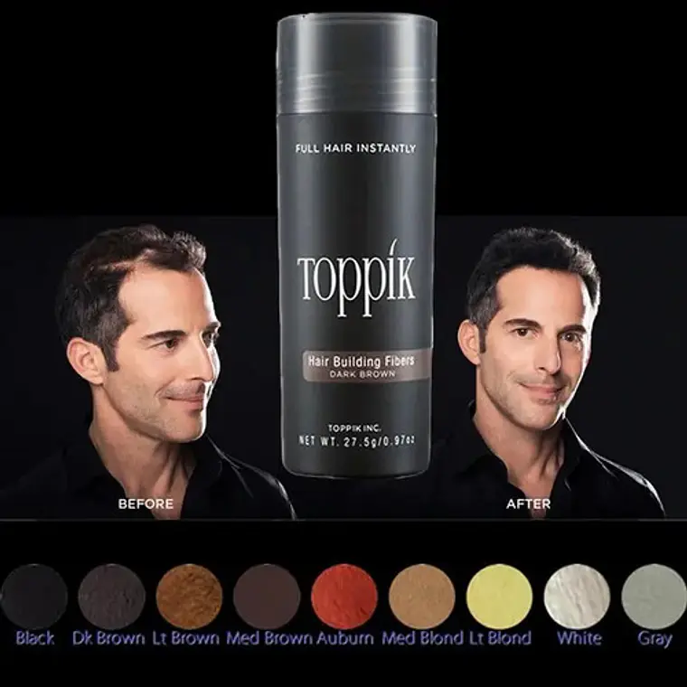 Toppik Pelo En Polvo Frasco Sellado 27.5g Colores Santiago 12