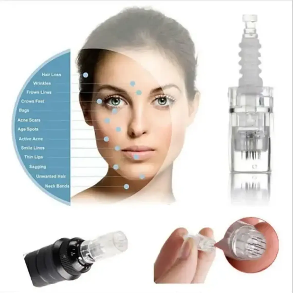 Cartuchos Micro Aguja Especiales Dermapen 1 Y 3 Pin Santiago 4