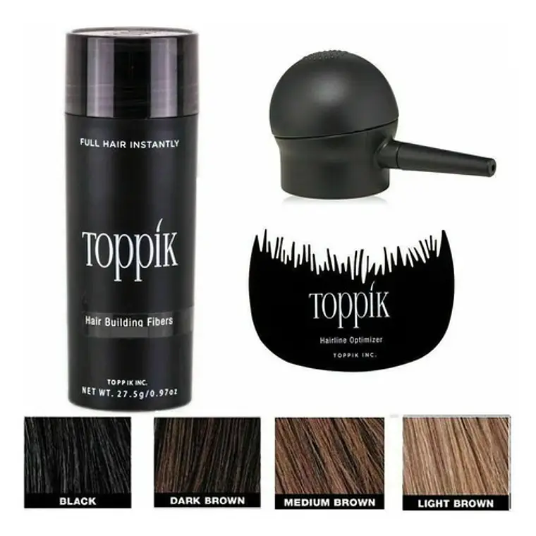 Pack Toppik Microfibras De Queratina + Aplicador Difusor 53