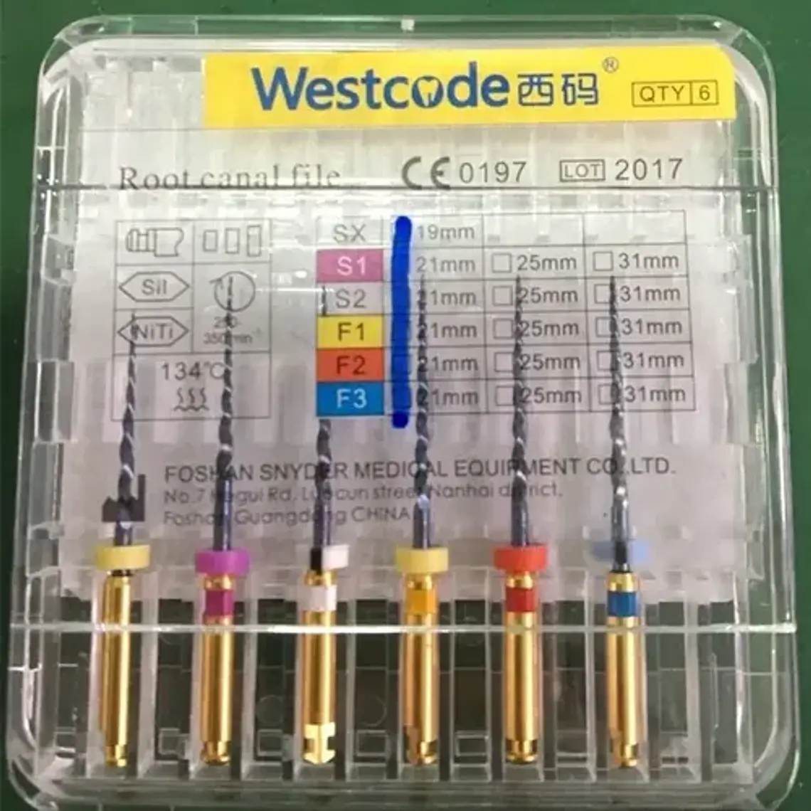 Limas Mecanizadas Protaper Set Endodoncia Modelos Santiago 9