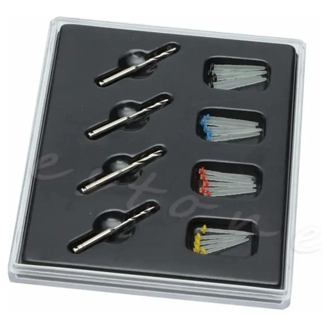 Kit Poste Fibra De Vidrio Odontologicos 20 Unidades + Fresas 3