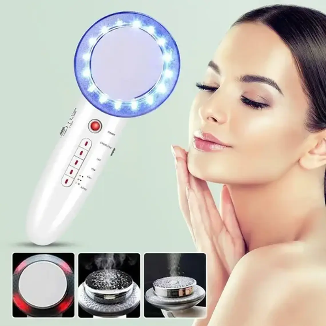 Cavitador Set 6 En 1 Radiofrecuencia Facial Y Corporal  Stgo 8