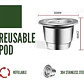 Set Completo 3 Cápsulas Reutilizables Acero Para Nespresso  - Miniatura 6