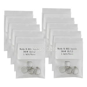 Bandas Molares Con Tubo Set De 4 Bandas Ortodoncia Santiago