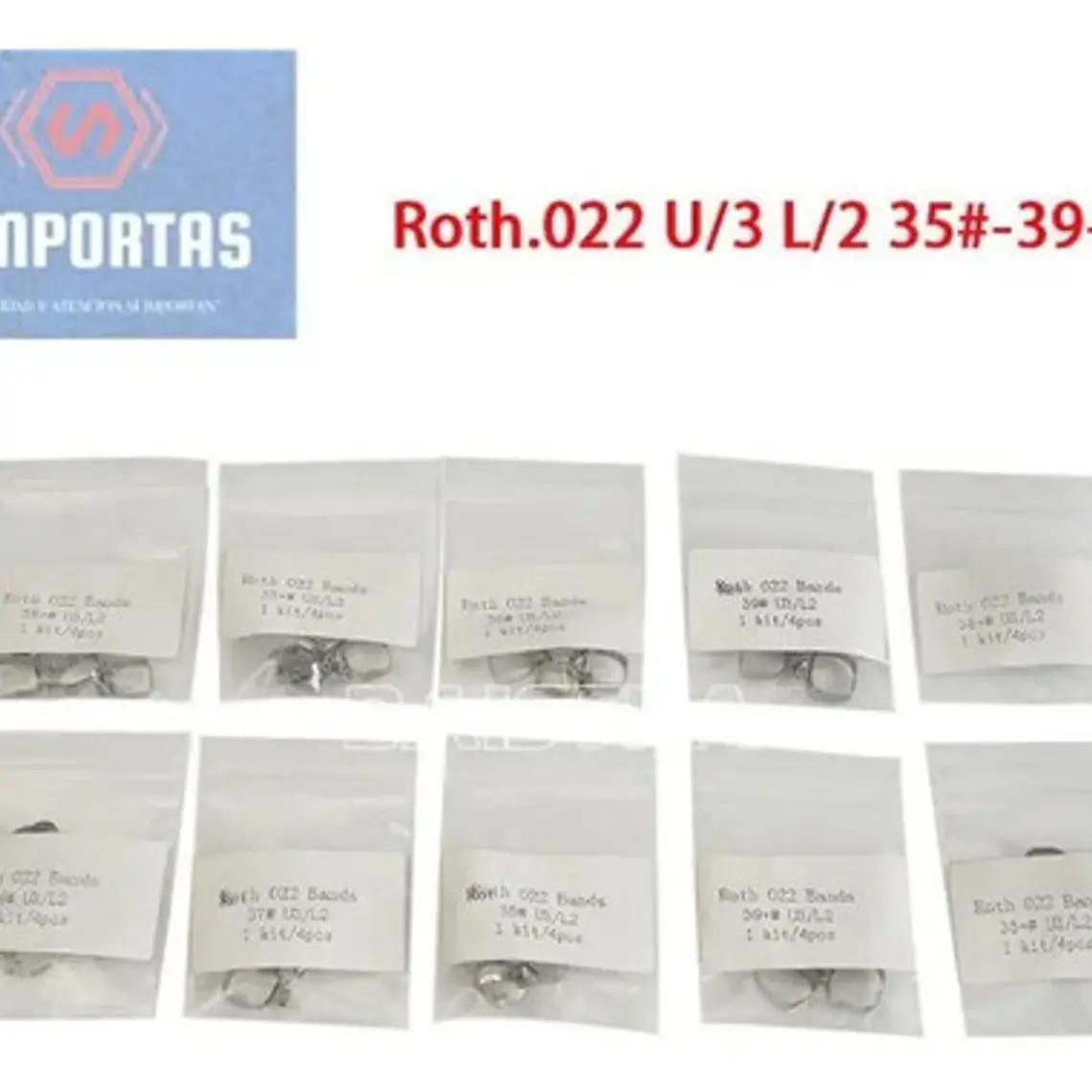Bandas Molares Con Tubo Set De 4 Bandas Ortodoncia Santiago 2