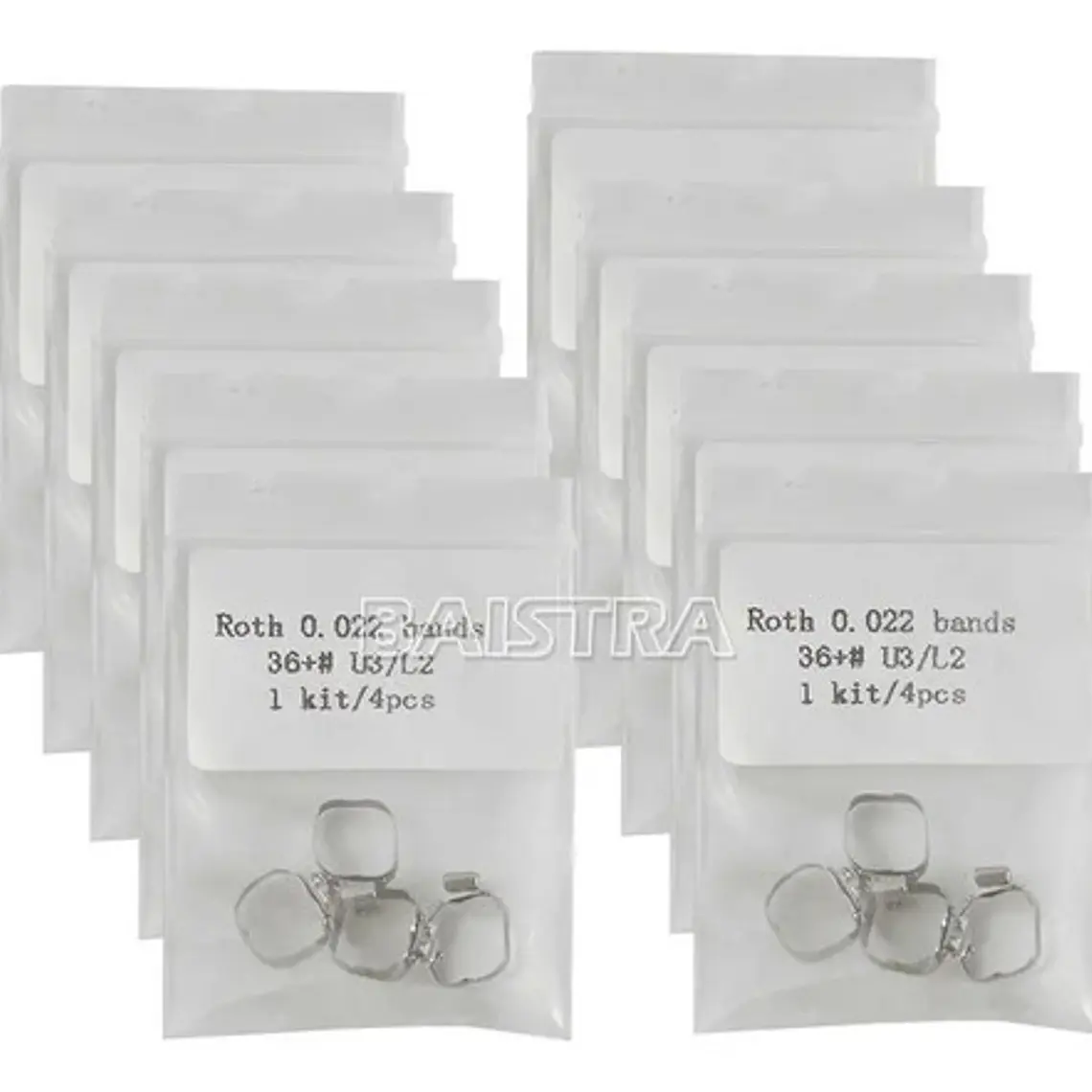 Bandas Molares Con Tubo Set De 4 Bandas Ortodoncia Santiago 9