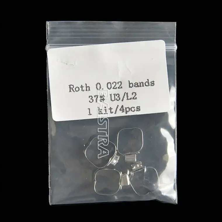Bandas Molares Con Tubo Set De 4 Bandas Ortodoncia Santiago 18