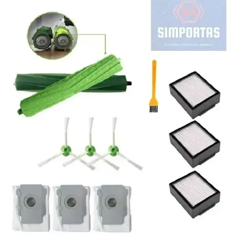 Set Xl Repuesto Bolsas Para Irobot Roomba I7+/i7 E5 E6 Stgo. 2