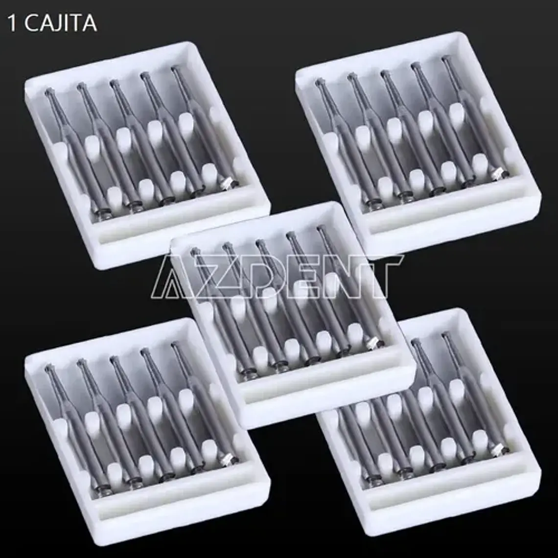 Fresas Carbide Baja Velocidad Odontología Set 5u Santiago 6