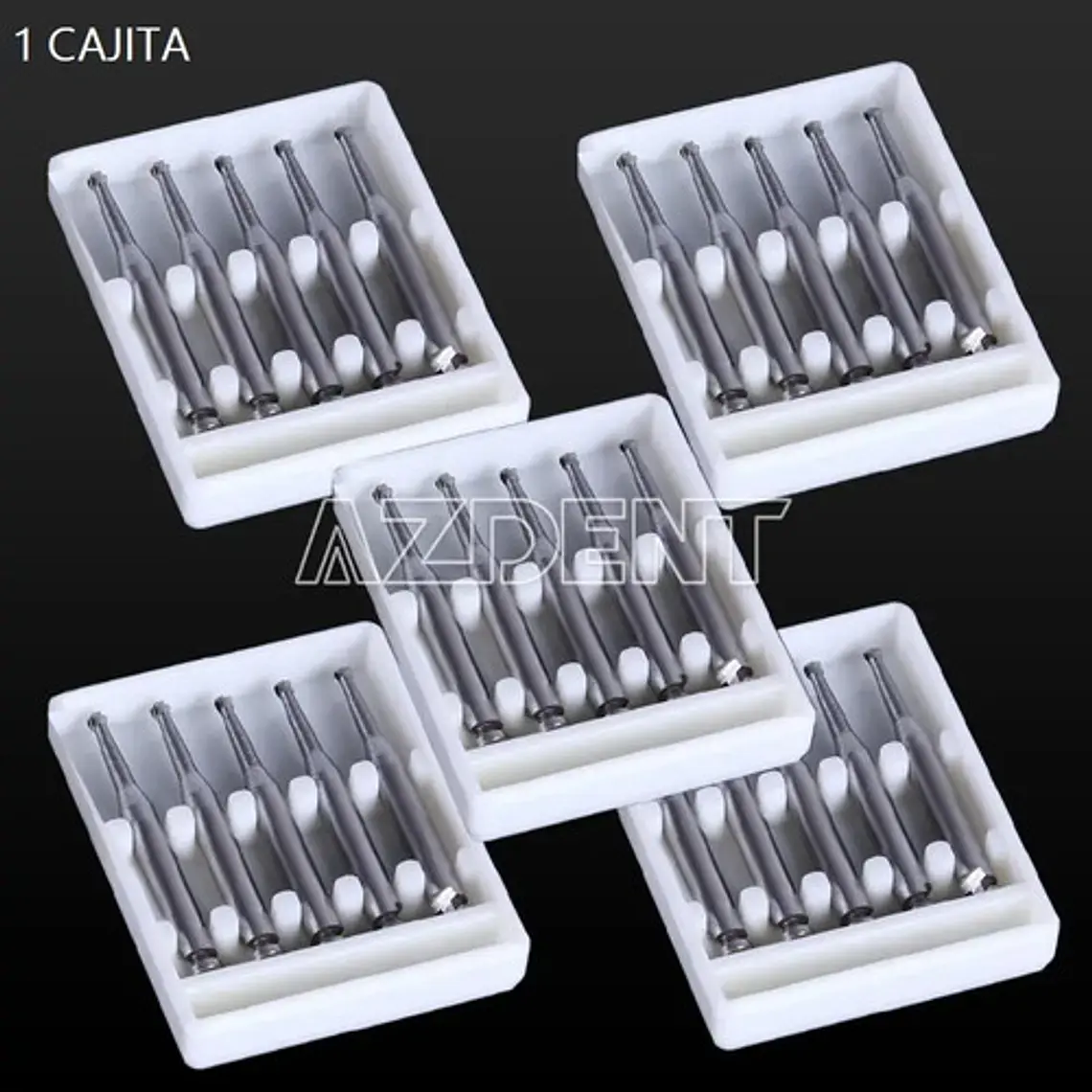 Fresas Carbide Baja Velocidad Odontología Set 5u Santiago 27