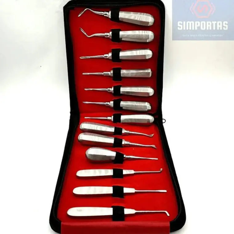 Elevadores Exodoncia Set De 13u Dental Estuche Santiago 3