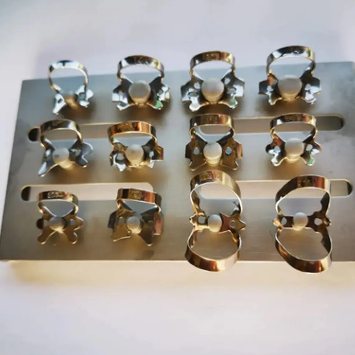 Clamp Dentales Acero Inox Kit Completo De 12u Santiago 3