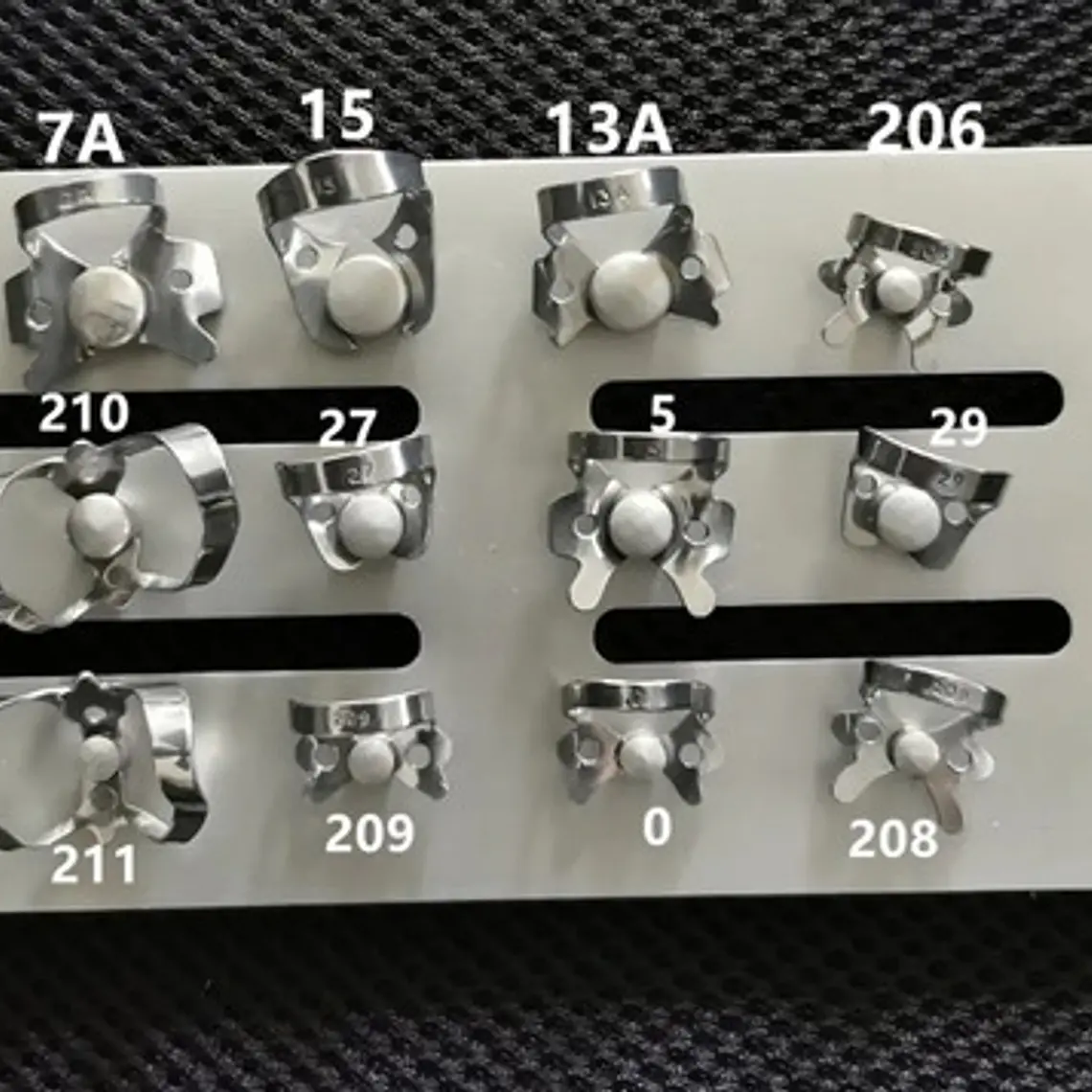 Clamp Dentales Acero Inox Kit Completo De 12u Santiago 4