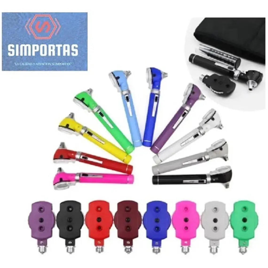 Otoscopio Y Oftalmoscopio Set Medico Reflejo Santiago 24