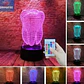 Lámpara Led 3d Switch Colores Diente Muela Usb Control Stgo. - Miniatura 2