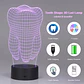 Lámpara Led 3d Switch Colores Diente Muela Usb Control Stgo. - Miniatura 4