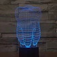 Lámpara Led 3d Switch Colores Diente Muela Usb Control Stgo. - Miniatura 6