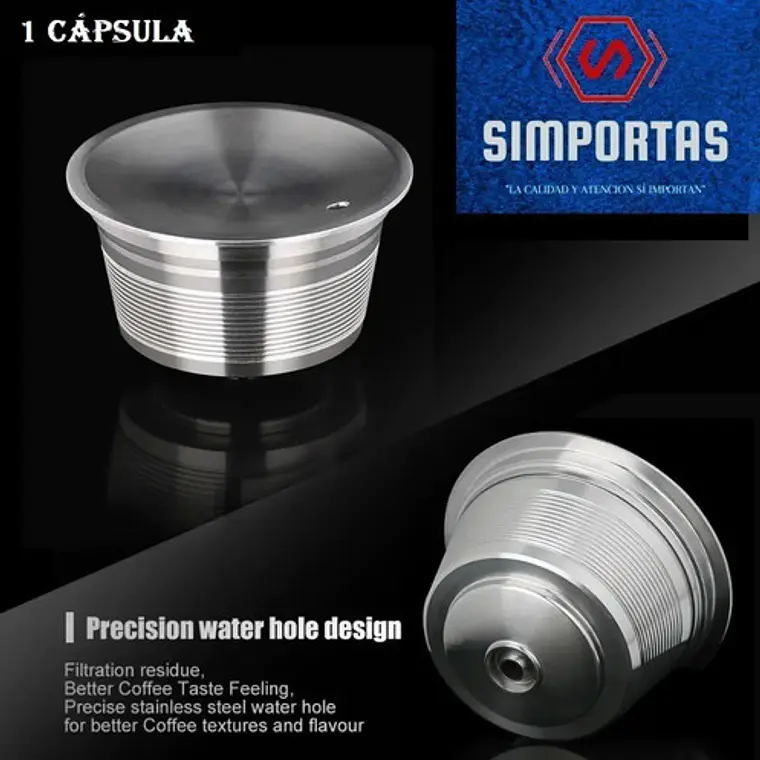 Capsula Dolce Gusto Reutilizable Con Tapa Metálica Premium 2