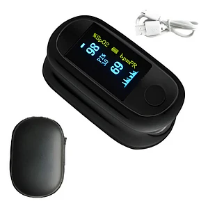 Oximetro De Pulso Usb Saturómetro Recargable Estuche Stgo
