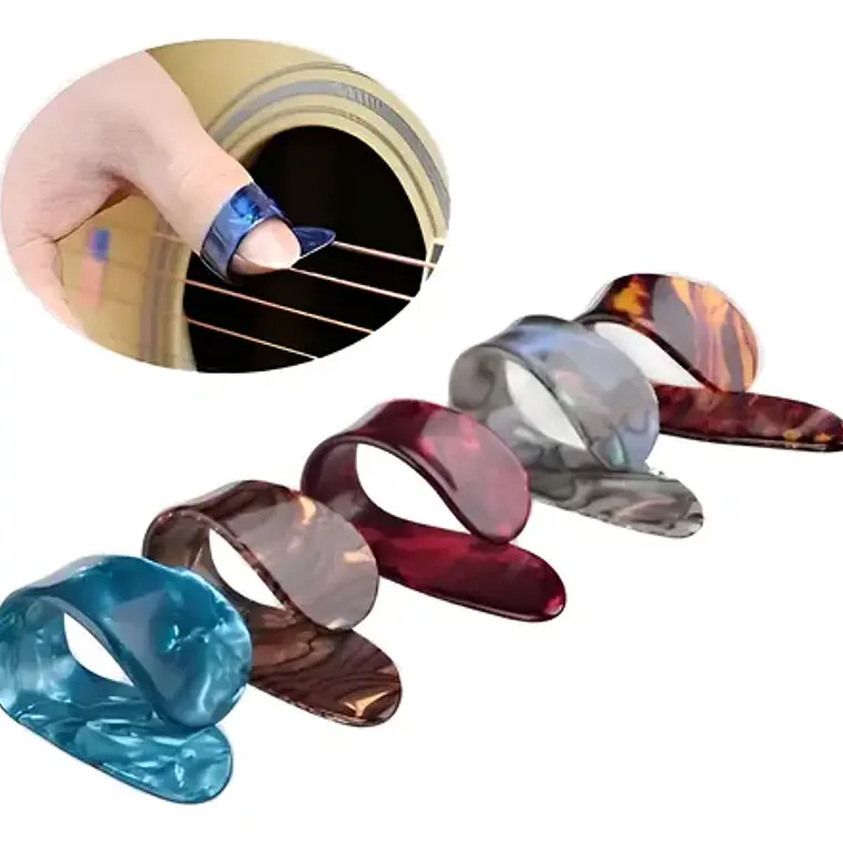 Protectores Dedos Guitarra Tipo Uñeta 4 En Uno Santiago 10