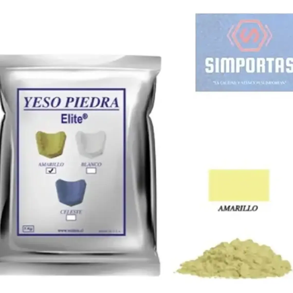Yeso Piedra Amarillo Tipo Iii Precisión 1 Kg. Santiago 2
