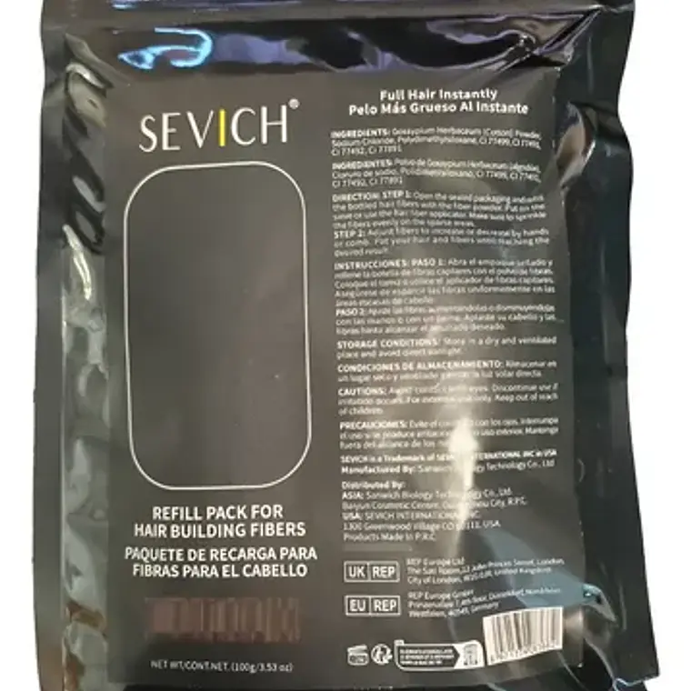 Toppik Recarga Pelo Polvo 100g No Nano Hair Fibras Santiago 2