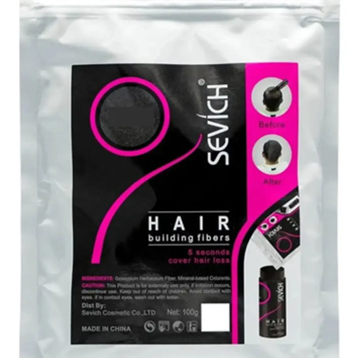 Toppik Recarga Pelo Polvo 100g No Nano Hair Fibras Santiago 7