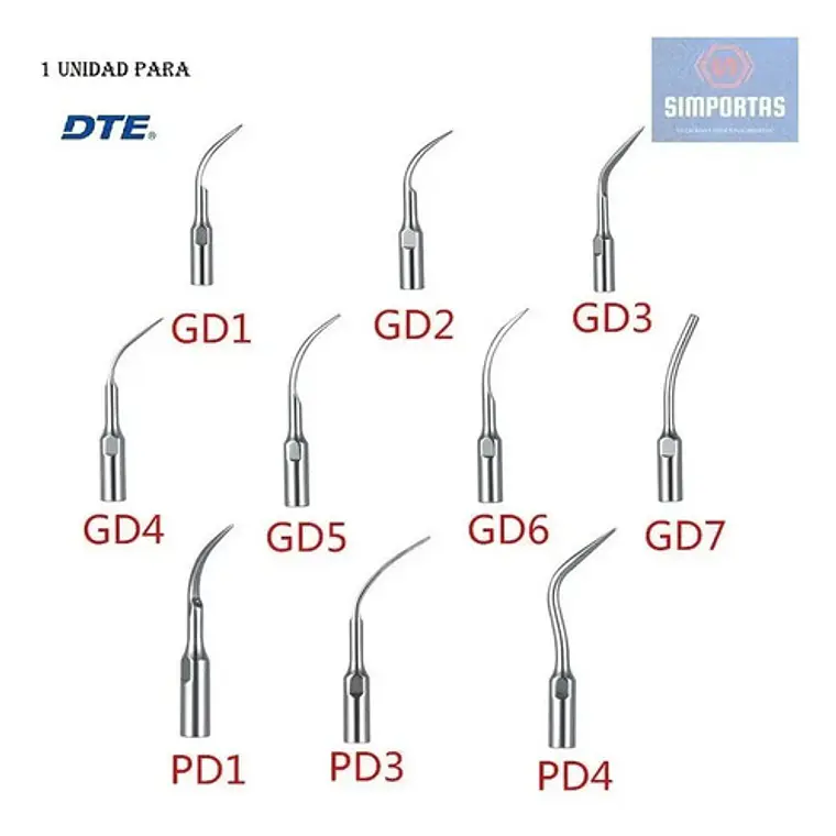 Puntas Scaler Ultrasonido Cavitron Dte/satelec Unidad  8