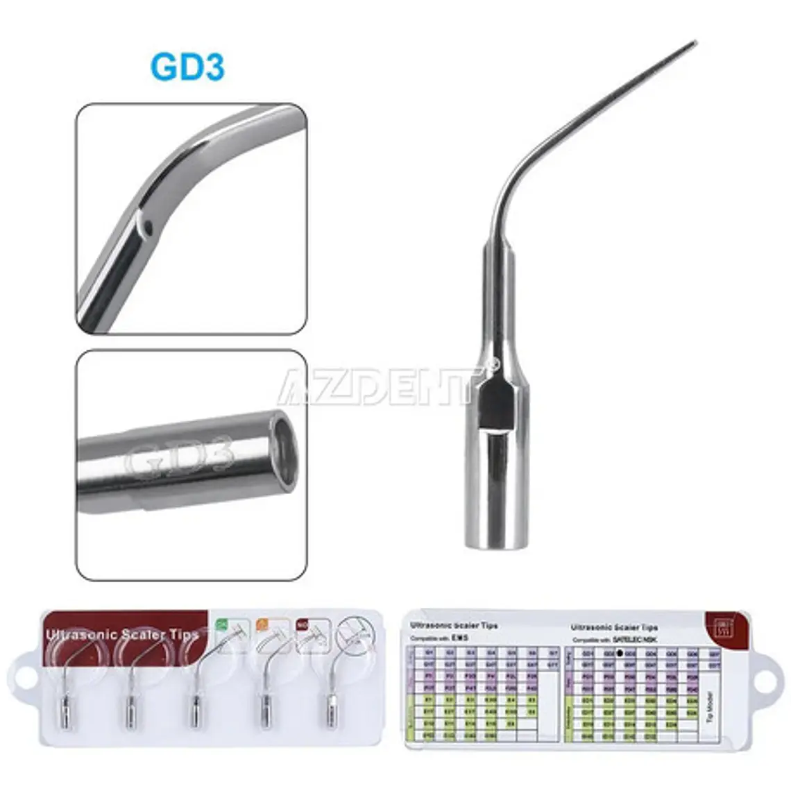 Puntas Scaler Ultrasonido Cavitron Dte/satelec Set 5 Stgo. 4