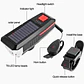 Luz Led Solar Recargable Para Bicicleta Con Bocina Stgo. - Miniatura 5