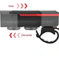 Luz Led Solar Recargable Para Bicicleta Con Bocina Stgo. - Miniatura 6