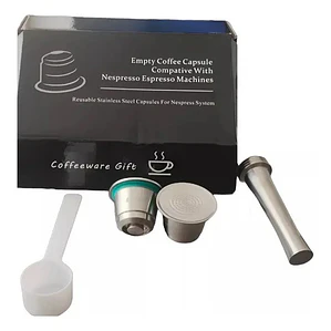 Pack Xl Cápsulas Reutilizable Acero Para Nespresso Nuevo