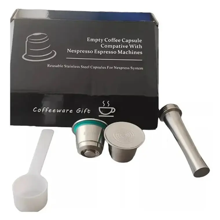Pack Xl Cápsulas Reutilizable Acero Para Nespresso Nuevo 1