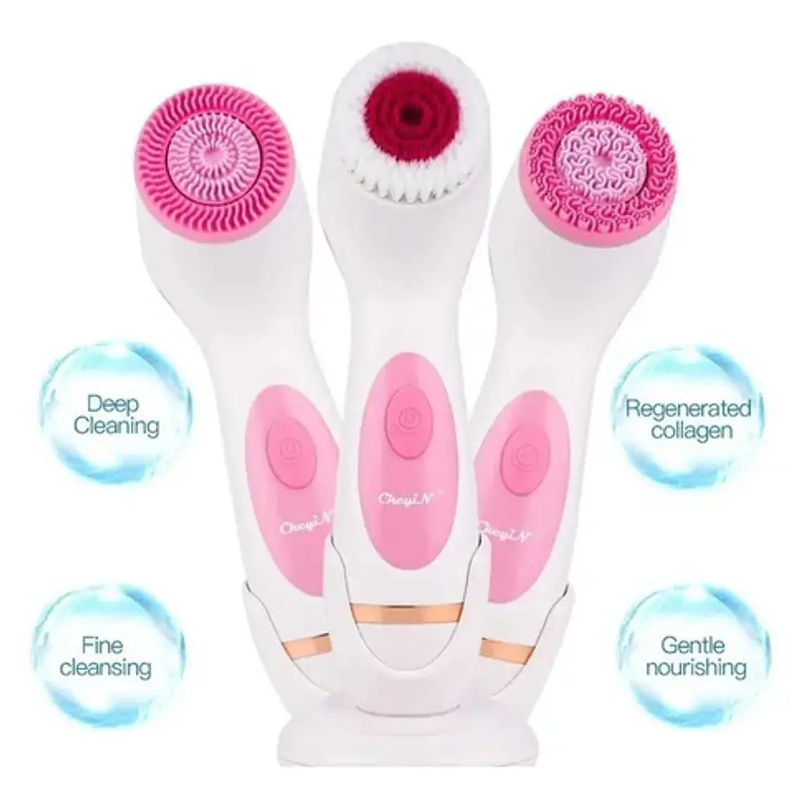 Cepillo Spa Facial Limpieza Recargable Giratorio El Mejor  5