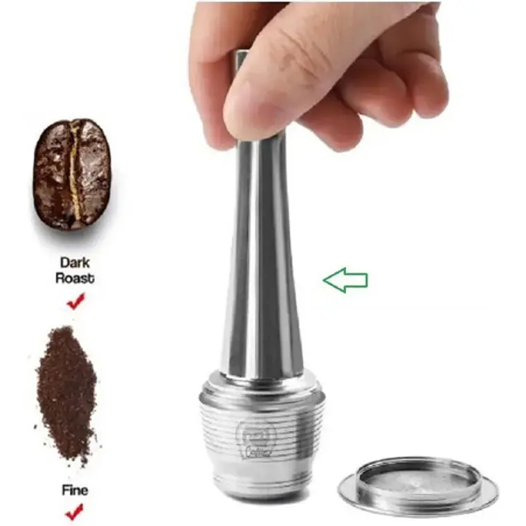 Apisonador Acero Para Capsula Nespresso Reutilizable Stgo. 2