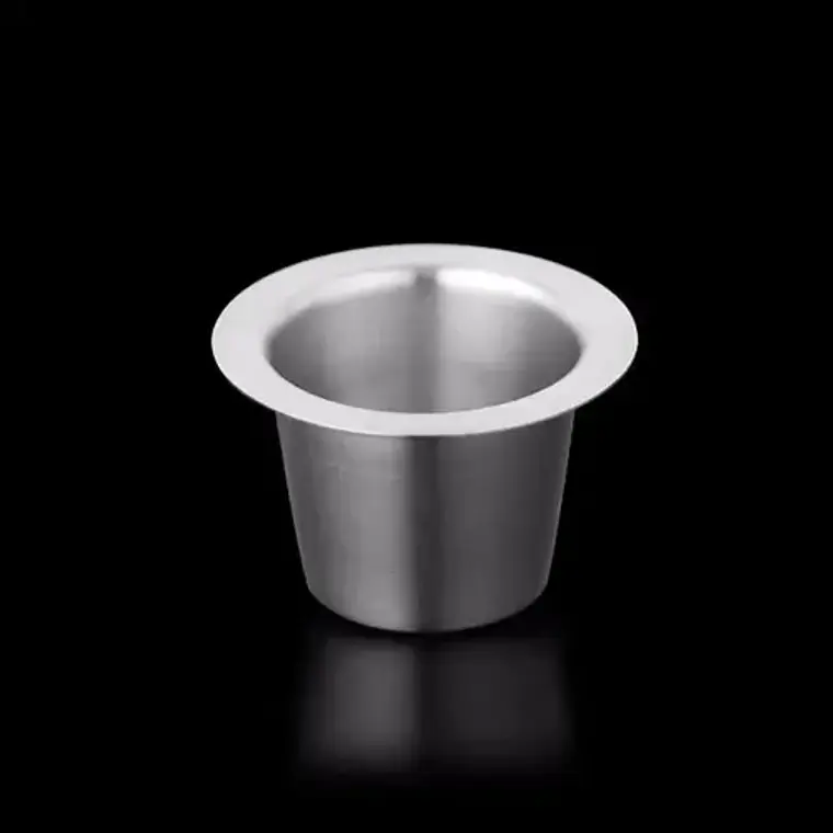 Cápsula Reutilizable Acero Para Nespresso + 10 Tapitas Pegat 4