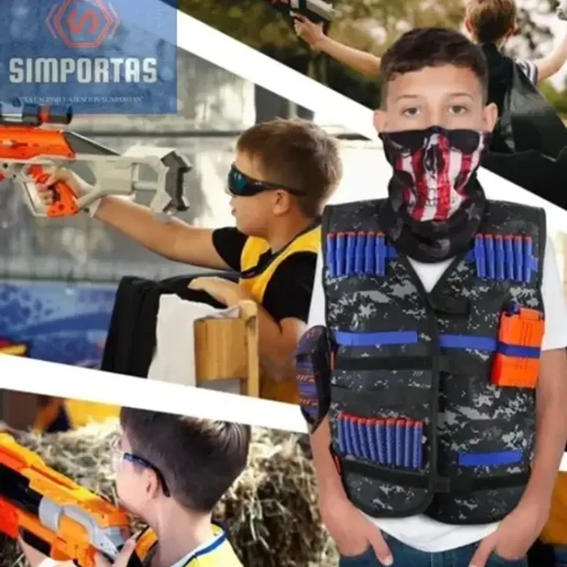 Chaleco Táctico Para Pistola Nerf Nstrike Elite Con Dardos  1