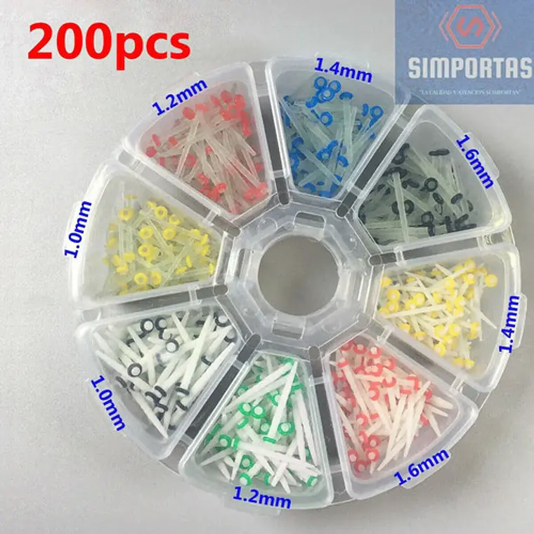 Set Xl Postes Fibra De Vidrio Dental 200u Rueda Santiago 2