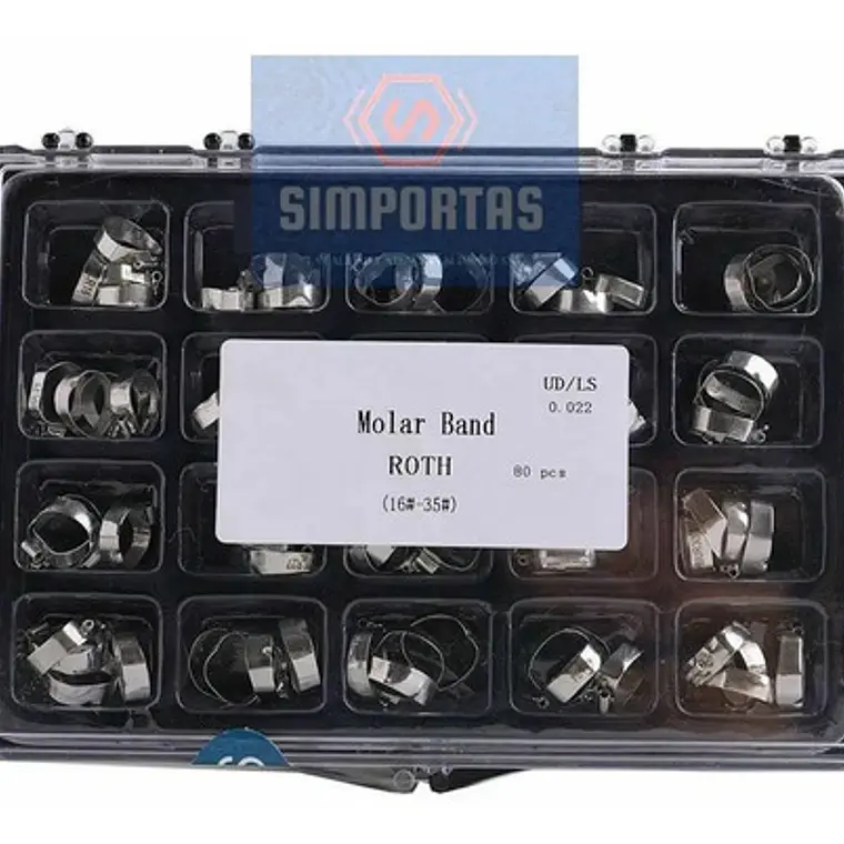 Set Xl 80 Bandas Molares Con Tubo Medias Ortodoncia Santiago 2