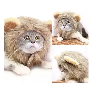 Peluca De León Para Gatitos Diversión Asegurada Santiago