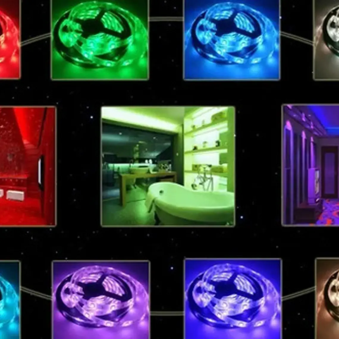 Cinta Luces Led Único 20mts Rgb 5050 Wifi Alexa Música Stgo. 8