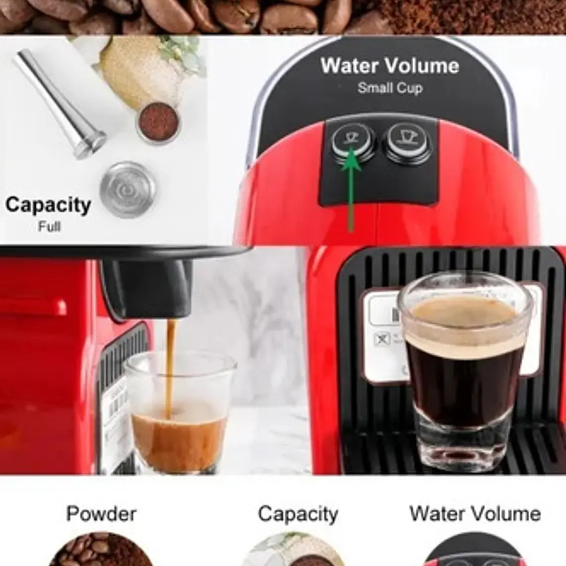 Pack Cápsula Reutilizable Acero Para Nespresso Nuevo Modelo 9