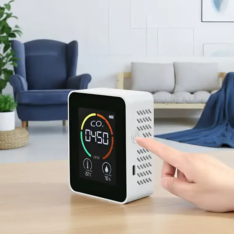 Detector Portátil Co2 Medidor Dióxido De Carbono Aire Stgo. 1