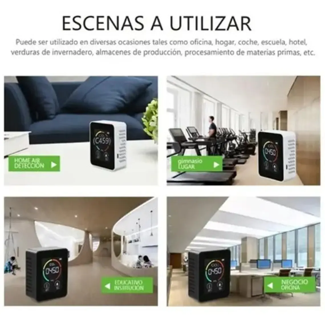Detector Portátil Co2 Medidor Dióxido De Carbono Aire Stgo. 3