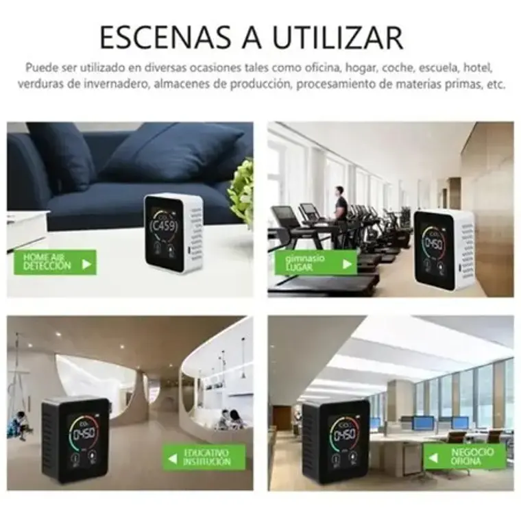 Detector Portátil Co2 Medidor Dióxido De Carbono Aire Stgo. 3