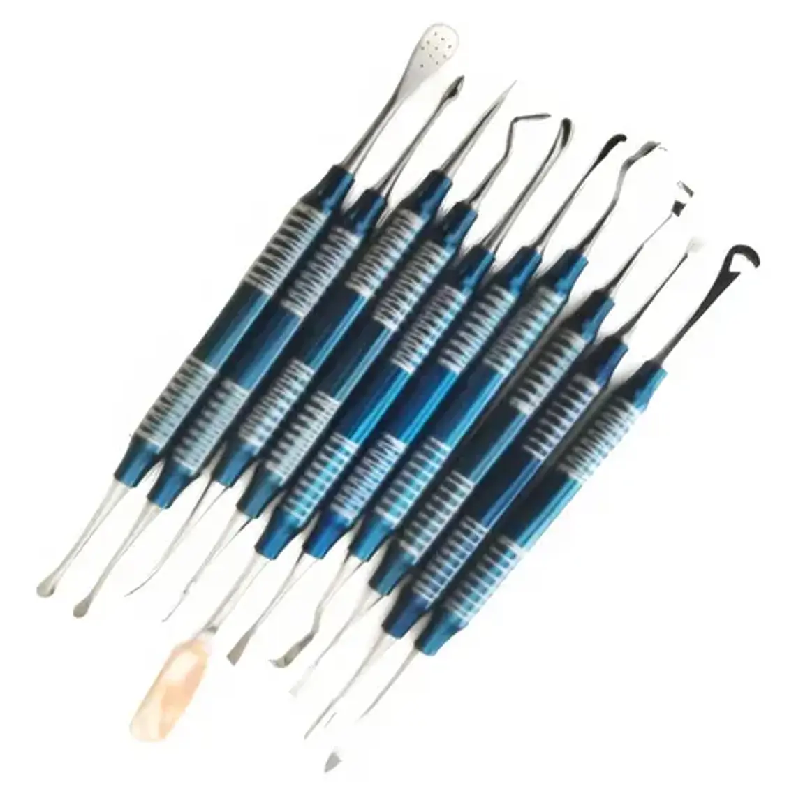 Elevadores De Seno Maxilar Set Azul 10 Piezas Calidad Stgo. 1