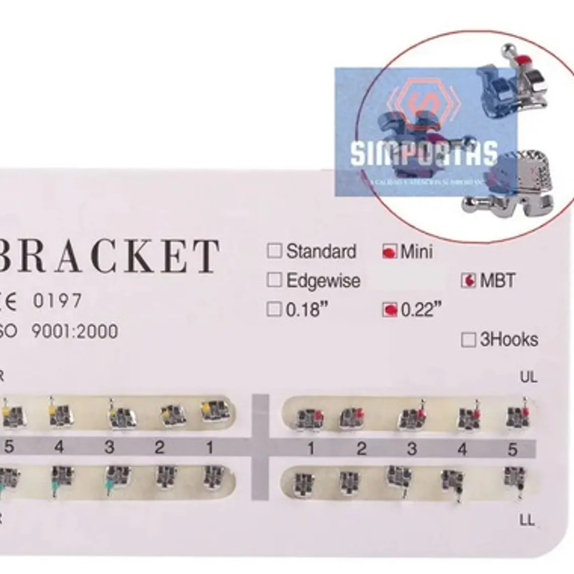 Brackets Ortodoncia Metálicos Roth Mtb 0.22 Azdent Santiago 11
