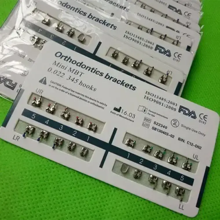 Brackets Ortodoncia Metálicos Roth Mtb 0.22 Azdent Santiago 14