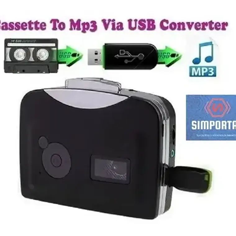 Transpasa Convierte Cassette A Mp3 Via Usb Convertidor Stgo. 6