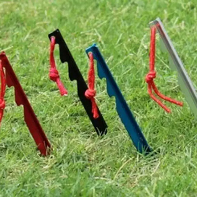 Estacas De Aluminio Para Carpa Metalizadas 6 Uds. Stgo. 6